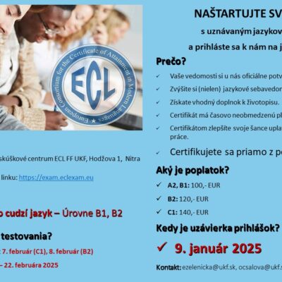 Jazykové skúšky ECL – slovenský jazyk